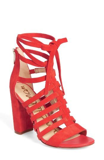 Women's Sam Edelman Yarina Sandal M - Red