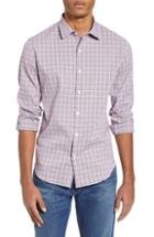 Men's Bonobos Slim Fit Glen Plaid Performance Sport Shirt, Size - Purple