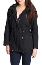 Women's Levi's Parachute Hooded Cotton Utility Jacket - Black