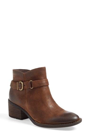 Women's B?rn 'adia' Block Heel Bootie .5 M - Brown