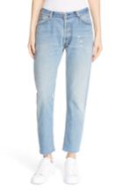 Women's Re/done 'the Relaxed Crop' Reconstructed Jeans - Blue