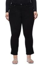 Women's Good American High Waist Crop Bootcut Jeans - Black