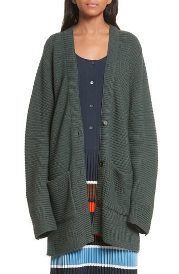 Women's Public School Fleta Merino Wool Blend Cardigan - Green