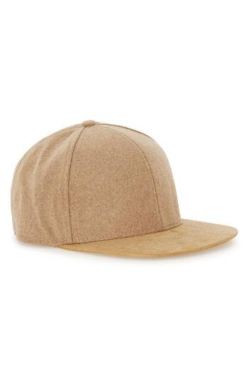 Men's Topman Textured Cap - Beige
