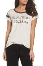 Women's Chaser Bonjour Coffee Lounge Tee - White