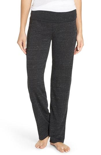 Women's Alternative Eco Fold-over Waist Lounge Pants - Black