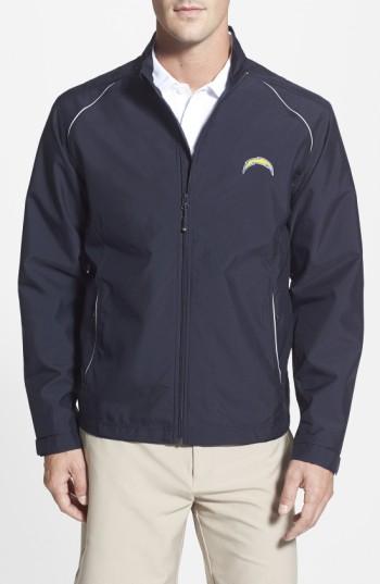 Men's Cutter & Buck San Diego Chargers - Beacon Weathertec Wind & Water Resistant Jacket