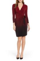 Women's Anne Klein Camille Dot Faux Wrap Dress, Size - Red