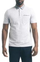 Men's Good Man Brand Trim Fit Carbon Peach Polo - Grey