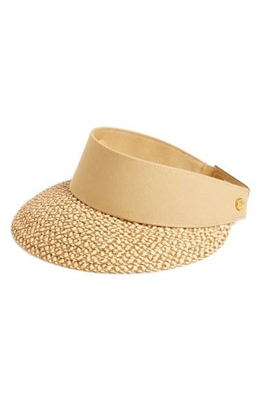 Women's Eric Javits 'squishee Champ' Custom Fit Visor - Beige