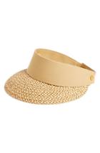 Women's Eric Javits 'squishee Champ' Custom Fit Visor - Beige