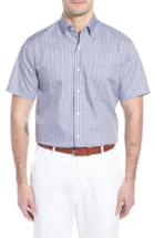 Men's Peter Millar Crown Soft Carlsplaid Regular Fit Sport Shirt - Blue