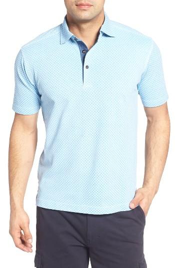Men's Thaddeus Hansel Print Pique Polo