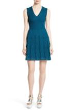 Women's M Missoni Knit Fit & Flare Dress Us / 40 It - Blue/green