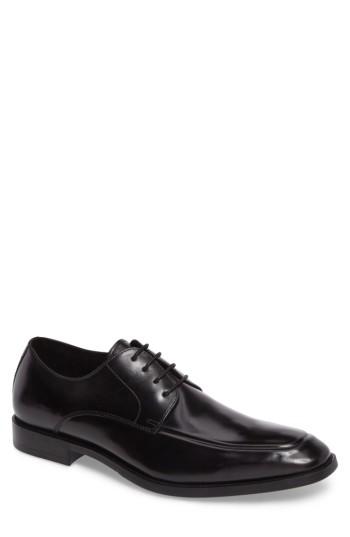 Men's Kenneth Cole New York Apron Toe Derby M - Black