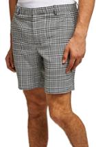 Men's Topman Plaid Print Shorts - Grey