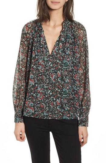 Women's Rebecca Minkoff Viko Blouse, Size - Black