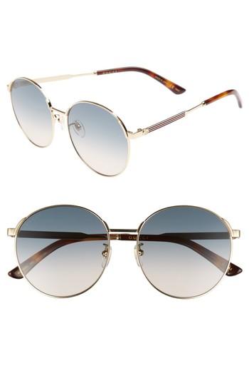 Women's Gucci 58mm Round Sunglasses -
