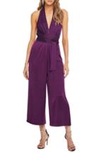 Women's Astr The Label Boogie Nights Halter Jumpsuit - Purple