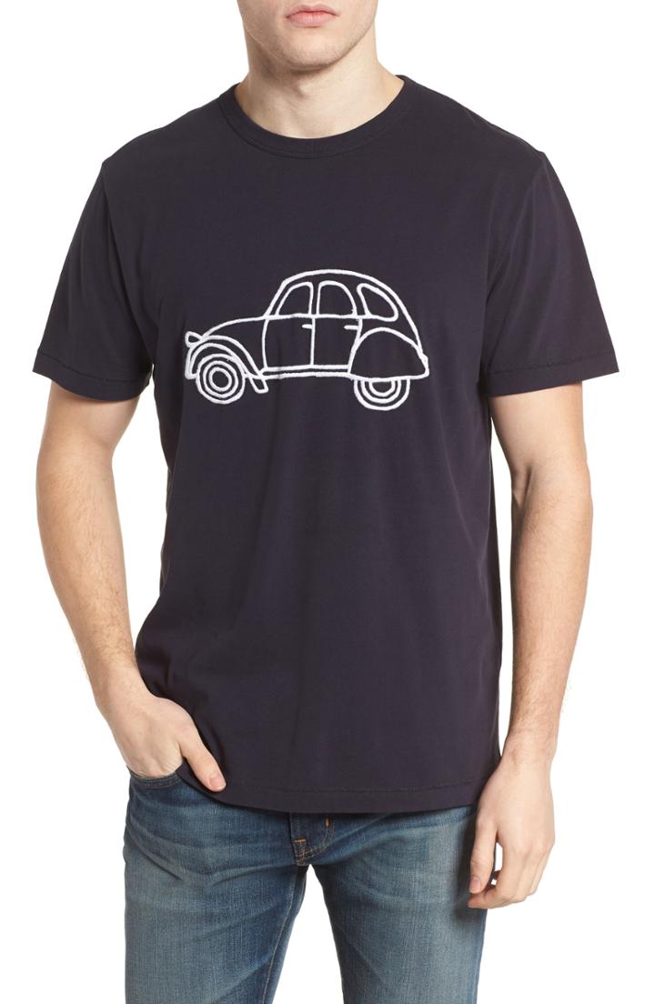 Men's French Connection Car Slim Fit Crewneck T-shirt, Size - Blue