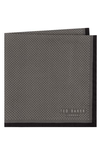 Men's Ted Baker London Triangle Pocket Square, Size - Black