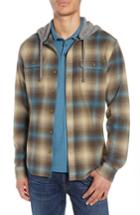 Men's O'neill Cultivate Hooded Flannel Shirt - Beige
