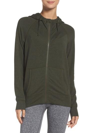 Women's Zella Well Played Zip Fleece Hoodie - Grey