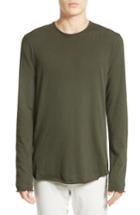 Men's Rag & Bone Hartley Cotton & Linen T-shirt, Size - Green