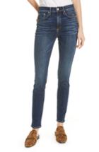 Women's Rag & Bone Ripped High Waist Skinny Jeans - Blue