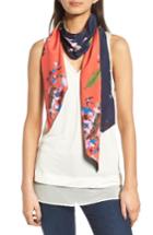 Women's Ted Baker London Tropical Oasis Skinny Scarf, Size - Blue