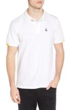 Men's Psycho Bunny Neon Tipped Golf Polo (s) - White