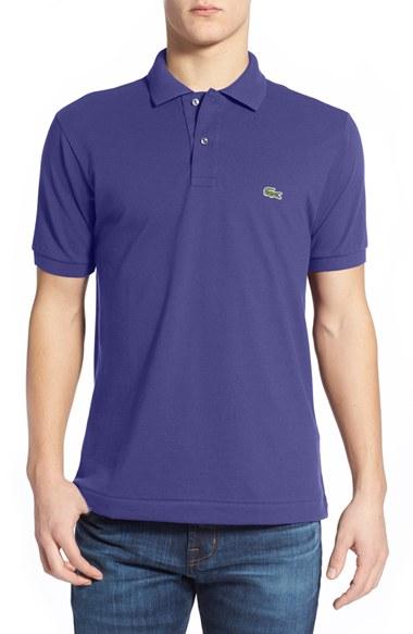 Men's Lacoste 'l1212' Pique Polo (xl) - Purple