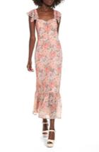 Women's Wayf Valerie Blouson Midi Dress - Coral