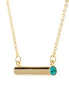 Women's Stella Valle December Crystal Bar Pendant Necklace