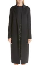 Women's Mansur Gavriel Longline Cashmere Coat Us / 36 It - Black