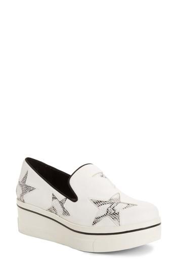 Women's Stella Mccartney Binx Stars Platform Sneaker Us / 38eu - White