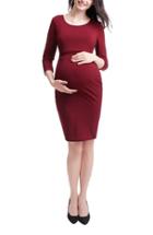 Women's Kimi And Kai Penelope Maternity Dress - Red