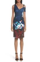 Women's Yigal Azrouel Cold Shoulder Scuba Dress - Blue
