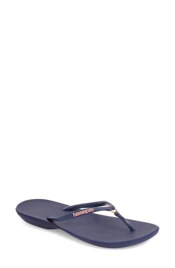 Women's Havaianas 'ring' Flip Flop /40 Br - Blue