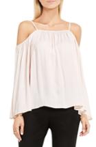 Petite Women's Vince Camuto Off The Shoulder Blouse, Size P - Pink