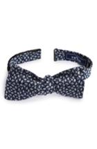 Men's The Tie Bar True Floral Silk Bow Tie, Size - Blue