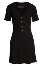 Women's Reformation Cardinal Ribbed Dress - Black