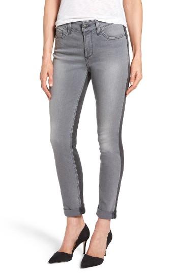 Women's Nydj Two Tone Stretch Girlfriend Jeans - Grey