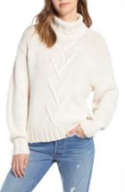 Women's Noisy May Kira Turtleneck Sweater - White