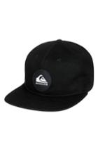Men's Quiksilver Tap Addict Logo Cap - Black