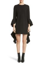 Women's Ellery Kilkenny Frill Sleeve Minidress Us / 8 Au - Black