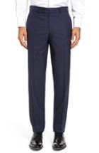 Men's Ted Baker London Jefferson Flat Front Solid Wool Trousers R - Blue