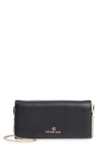 Women's Celine Dion Adagio Leather Crossbody Wallet - Black