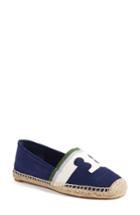 Women's Tory Burch Laguna Espadrille Flat .5 M - Blue