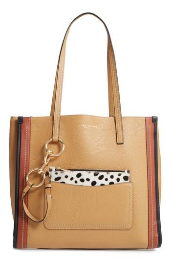 Marc Jacobs The Dalmatian Grind East/west Leather Shopper & Genuine Calf Hair Pouch -